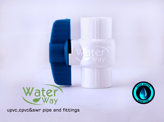 UPVC Water Way Ball Valve Pipe Fittings 