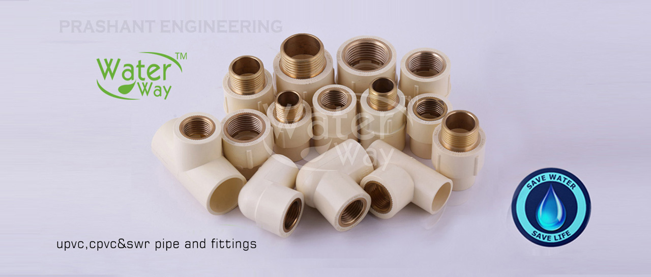 CPVC Brass Pipe tee-elbow-bush-socket-reducer-mta-fta fittings - CPVC Plumbing Pipe Fittings Manufacturers - Waterway CPVC Brass Pipe Fittings